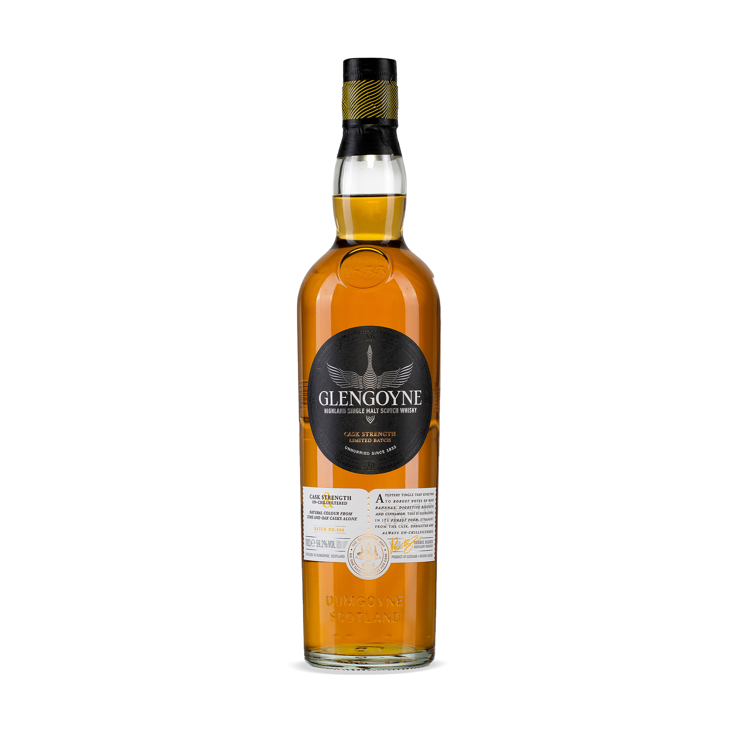 Glengoyne Single Malt Cask Strength 700ml. Swifty's Beverages