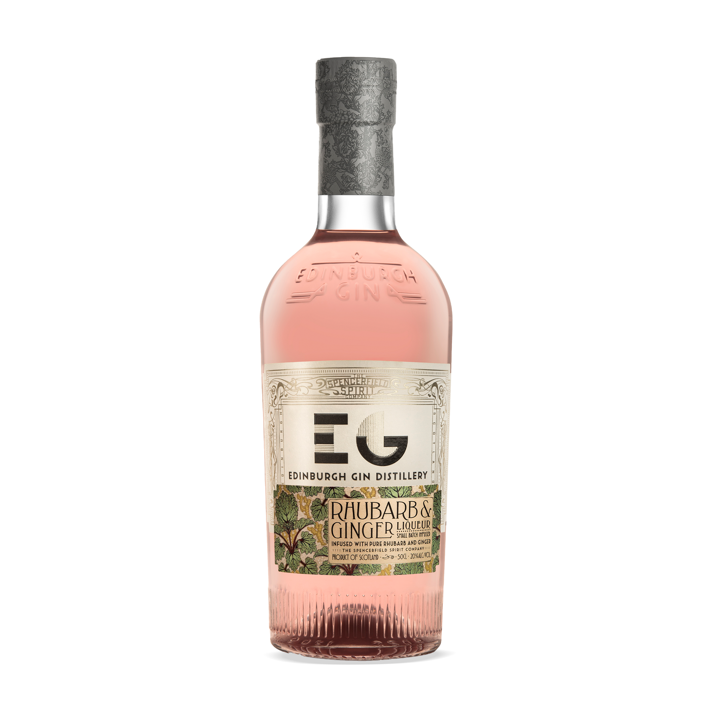 Edinburgh Rhubarb and Ginger Gin Liqueur 500ml. Swifty's Beverages