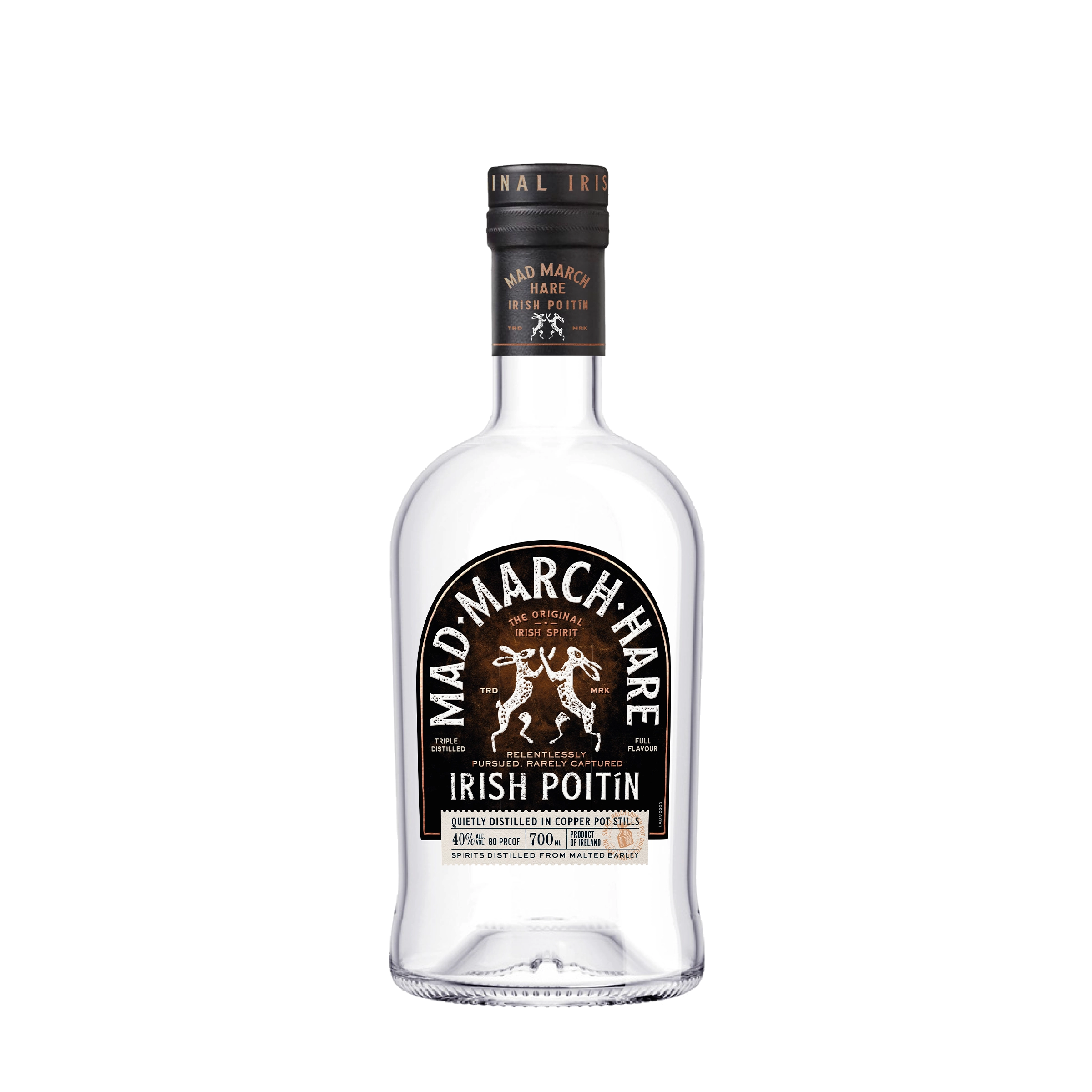 Mad March Hare Irish Poitin 700ml. Swifty's Beverages.