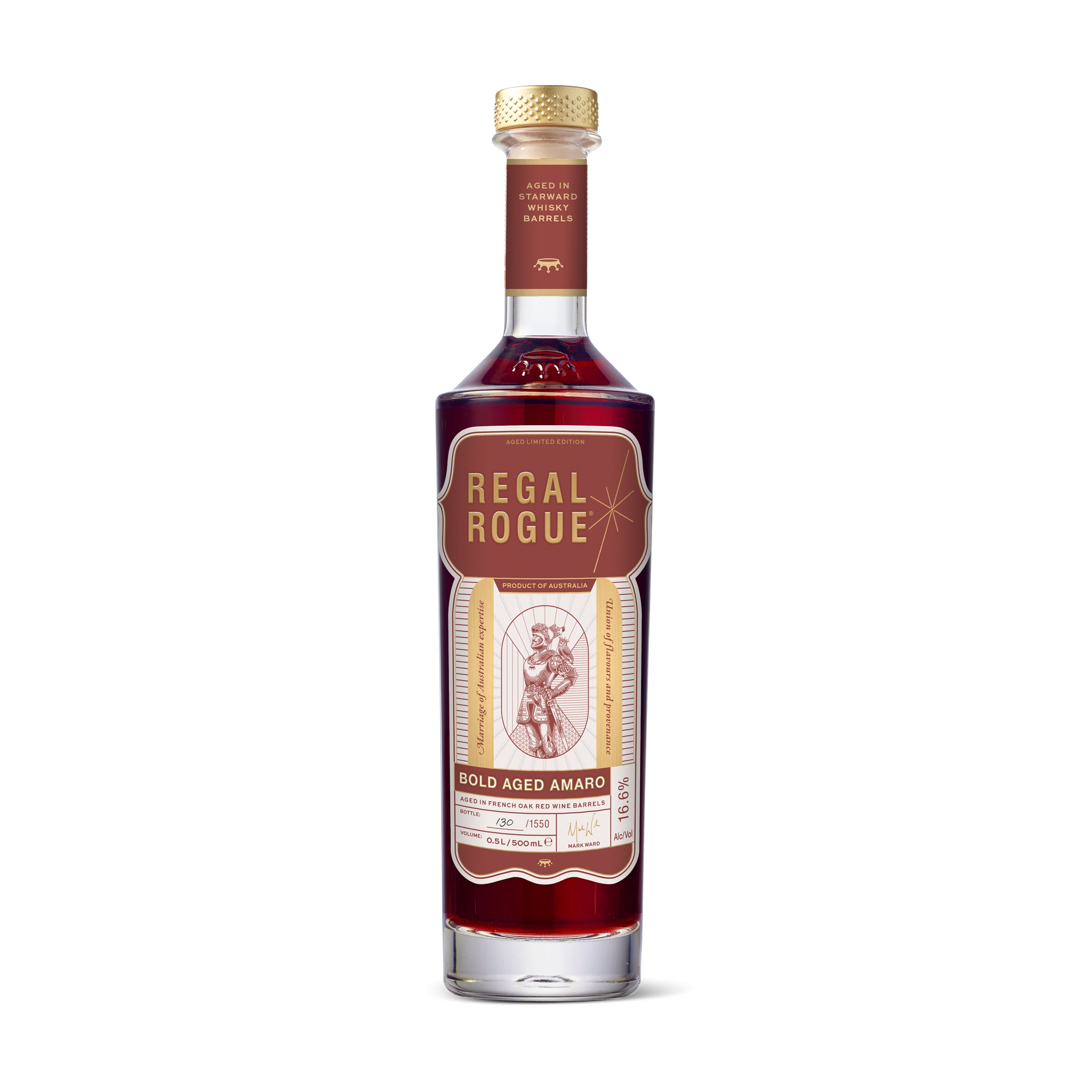 Regal Rogue Bold Aged Amaro 500ml. Swifty's Beverages.